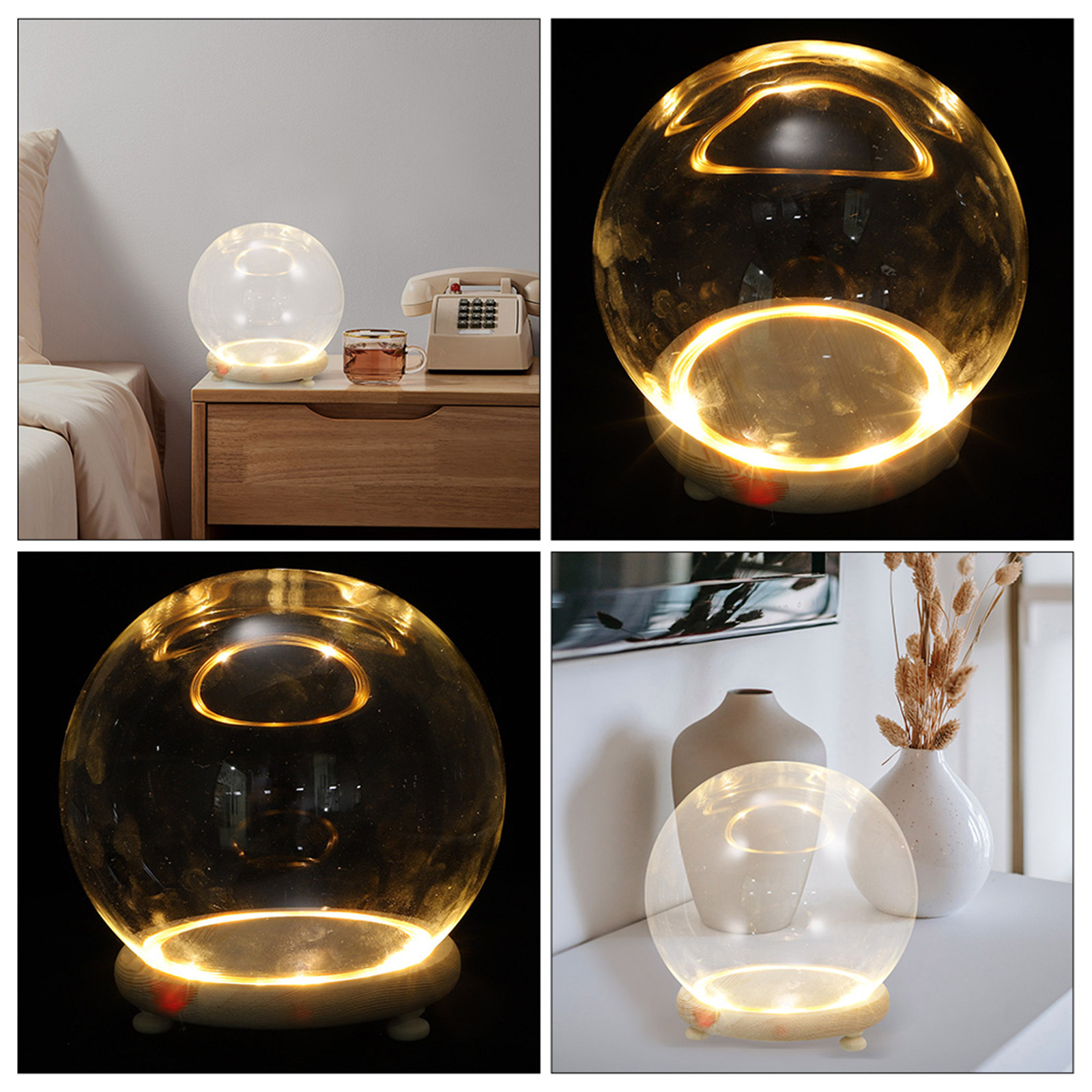 Clear Glass Dome Display Cover - Plastic Dome Clear recension och pris