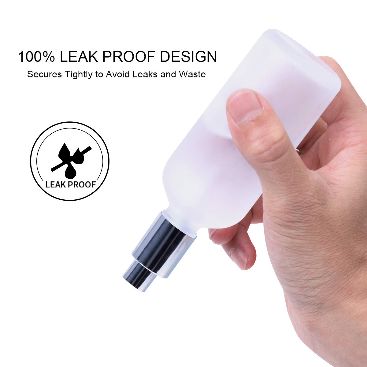 2-Pack 3.4oz Frosted Glass Spr - Misting Bottle Fine recension och pris