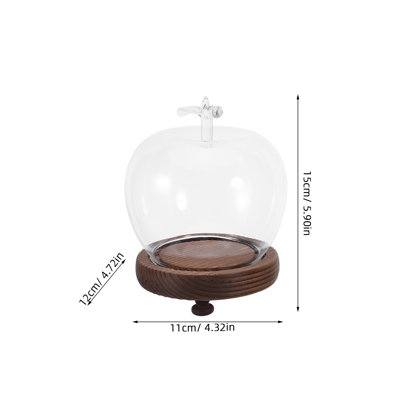 Decorative Glass Dome with Sol - Plastic Dome Clear recension och pris