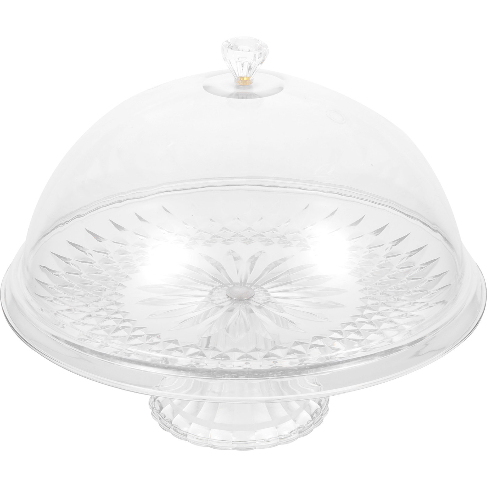 Clear Pet Cake Stand with Dome - Plastic Dome Clear recension och pris