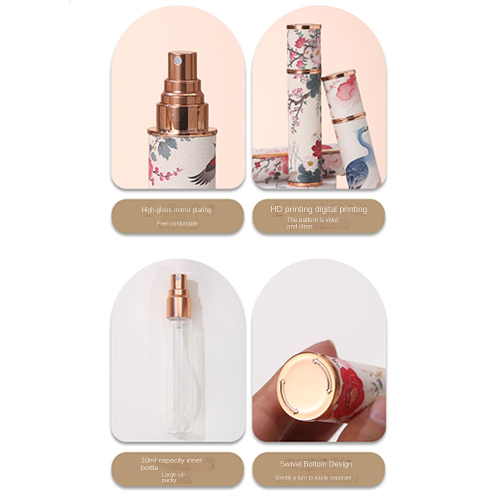 Portable PU Leather Perfume Bo - Misting Bottle Fine recension och pris