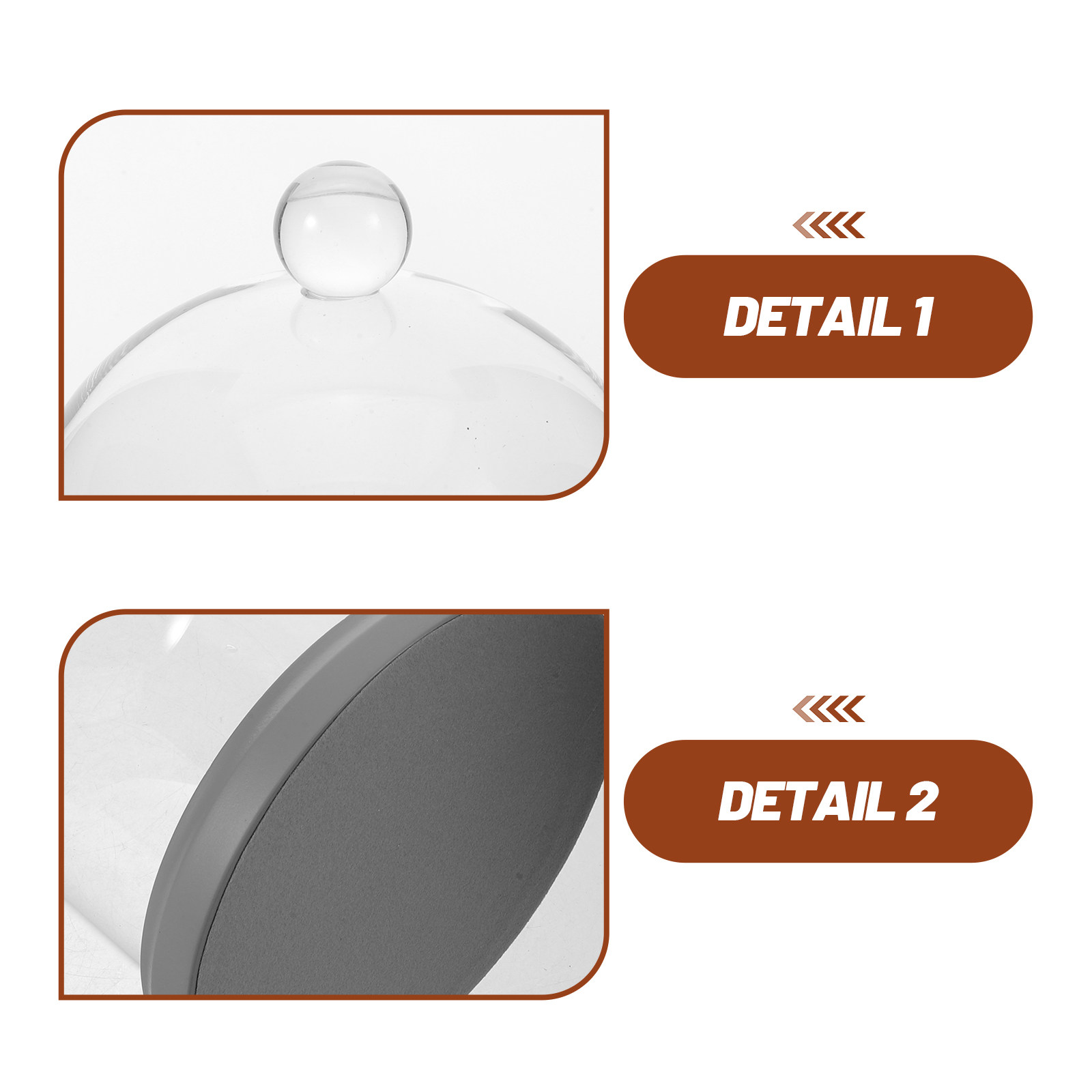 Glass Dome Cloche Clear Bell J - Plastic Dome Clear recension och pris