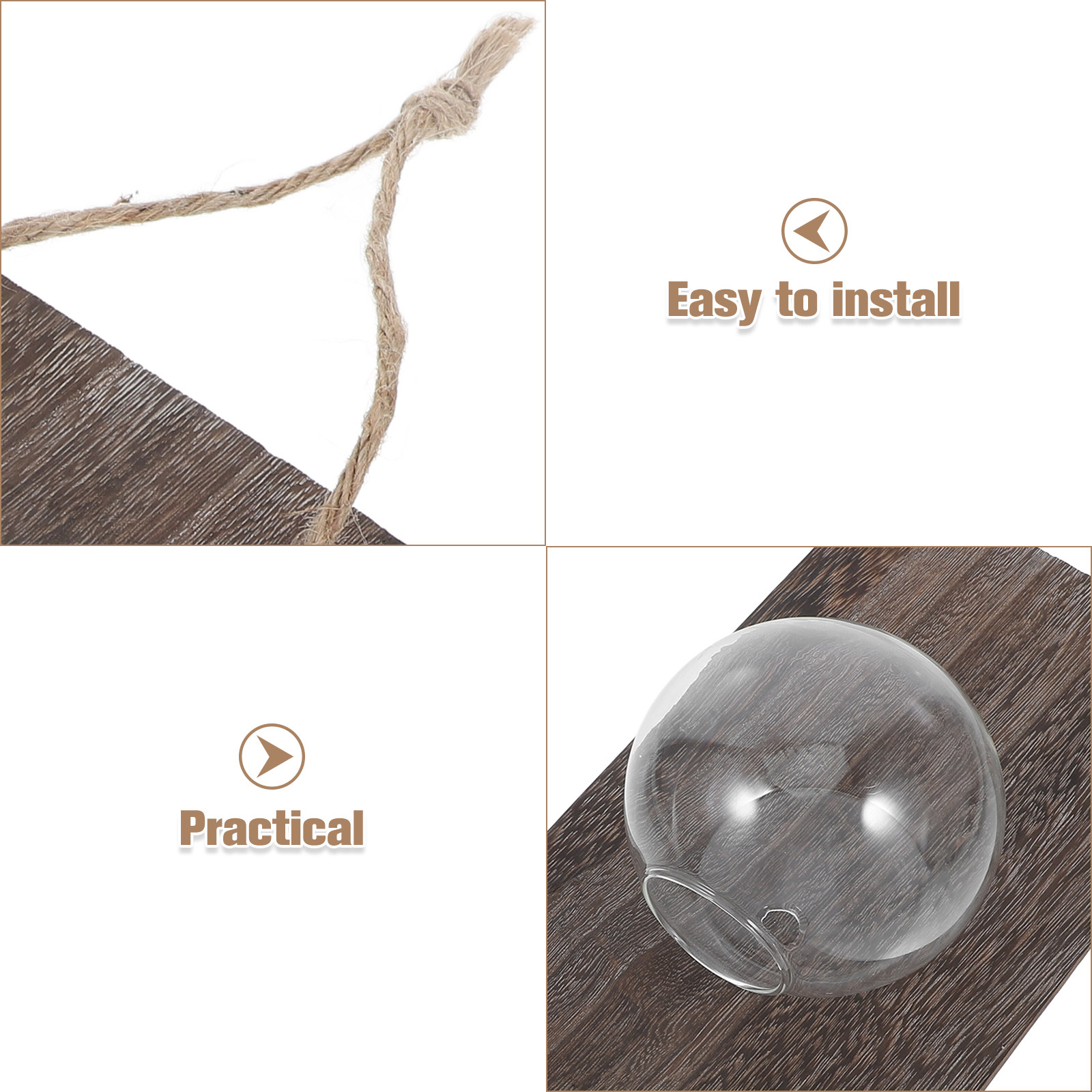 Wall Mounted Glass Vase Hangin - Propagation Station Vase recension och pris
