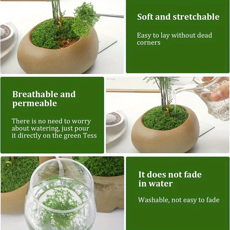 1 \ 5 \ 8 pcs artificial simul - Sphagnum Moss Dry recension och pris
