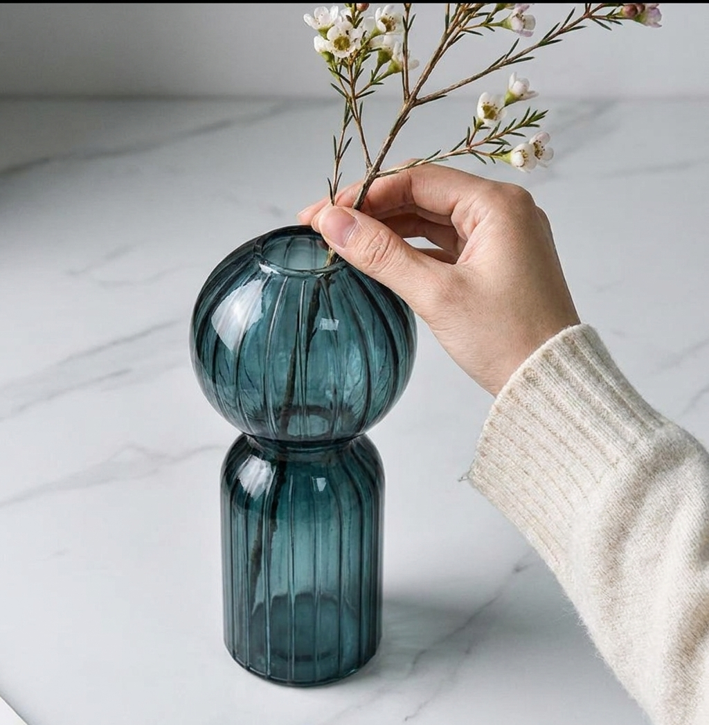Nordic Striped Color Bubble Gl - Propagation Station Vase recension och pris