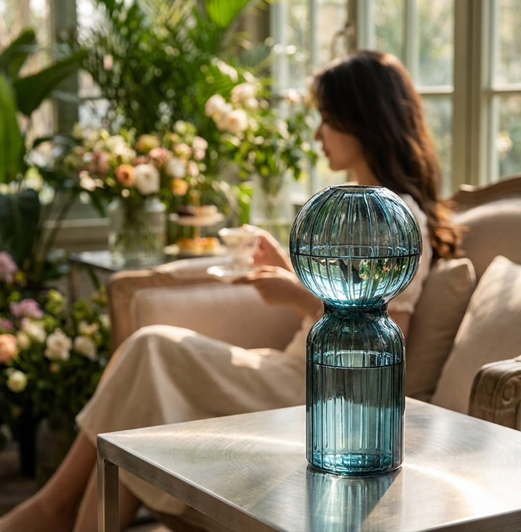 Nordic Striped Color Bubble Gl - Propagation Station Vase recension och pris