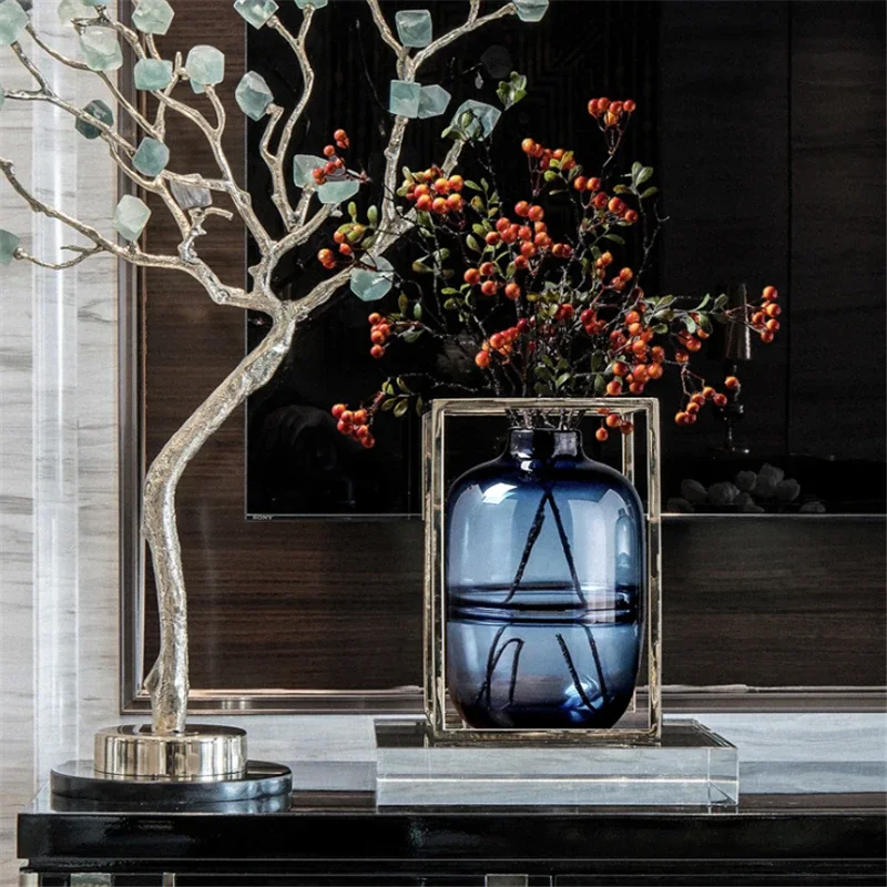 Minimalist Blue Black Glass Va - Propagation Station Vase recension och pris