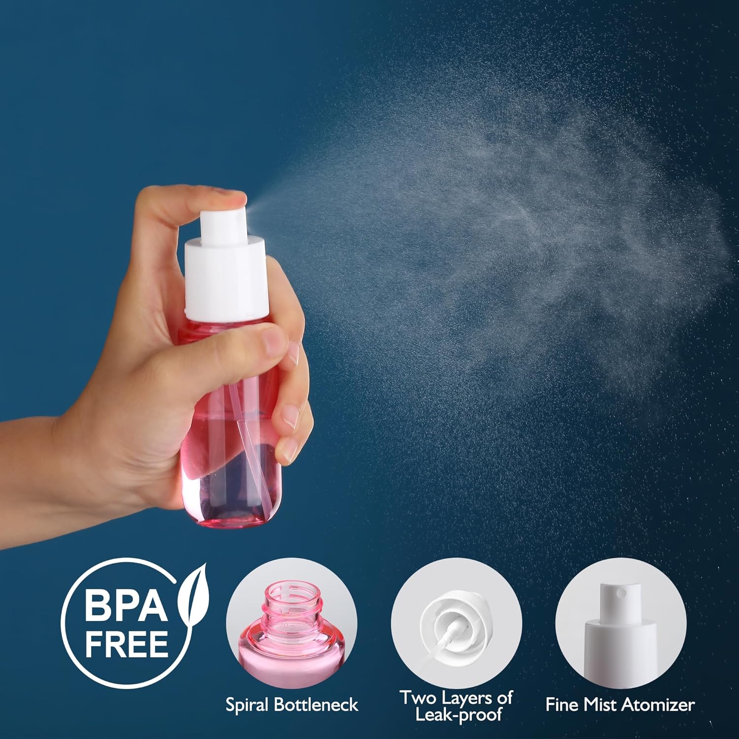 4-Pack 1.35oz Fine Mist Travel - Misting Bottle Fine recension och pris