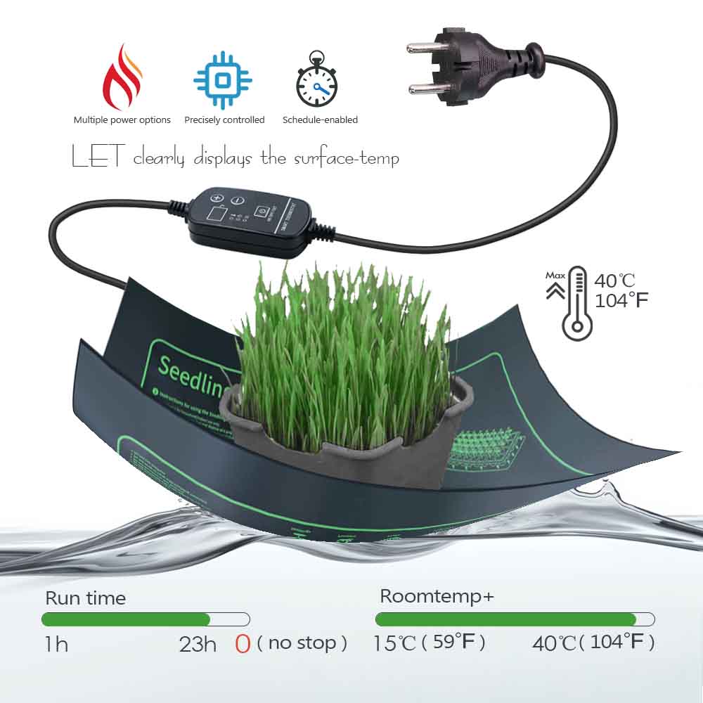 9-100W PVC Plants Heating Pad  - Heat Mat Seedling recension och pris