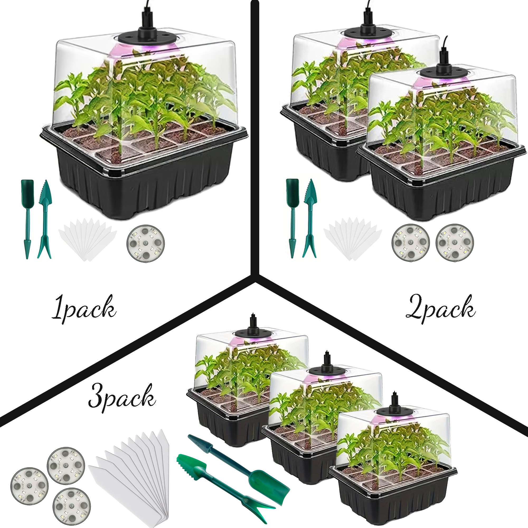 Seedling Starter Kit 1/2/3 Set - Humidity Dome Kit recension och pris