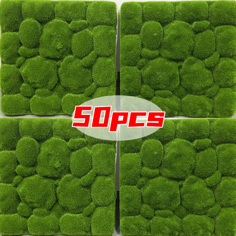 Artificial Green Moss Stones f - Sphagnum Moss Dry recension och pris