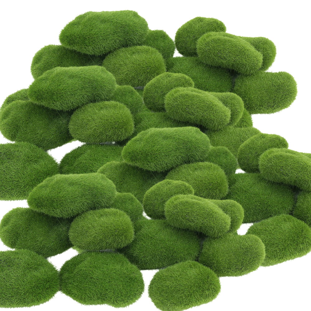 Artificial Green Moss Stones f - Sphagnum Moss Dry recension och pris