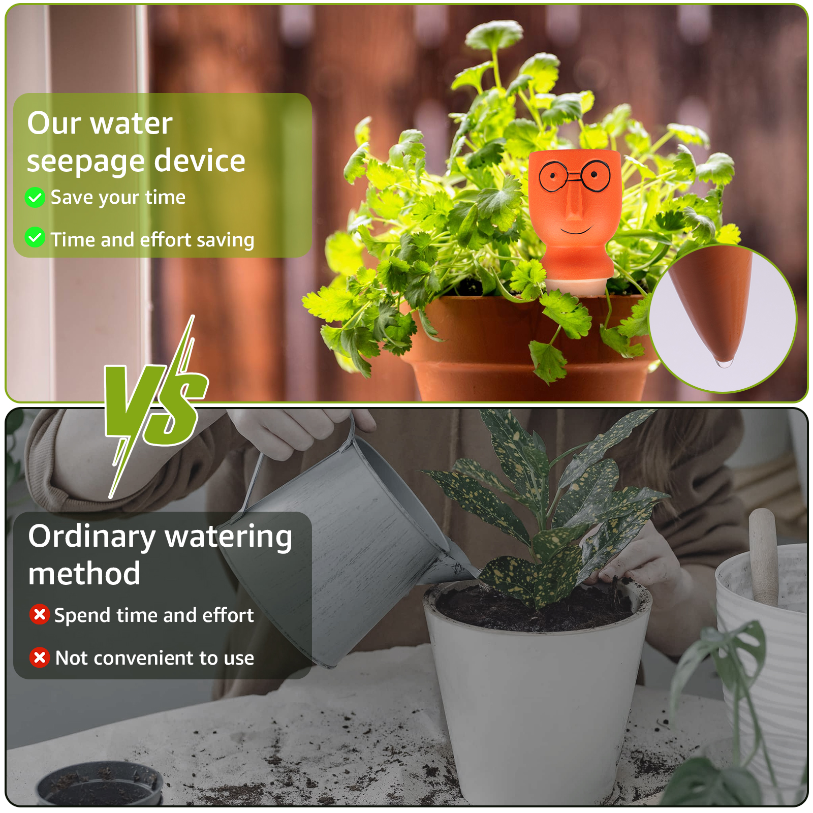 4Pcs Self-Watering Spikes Dive - Self Watering Insert recension och pris