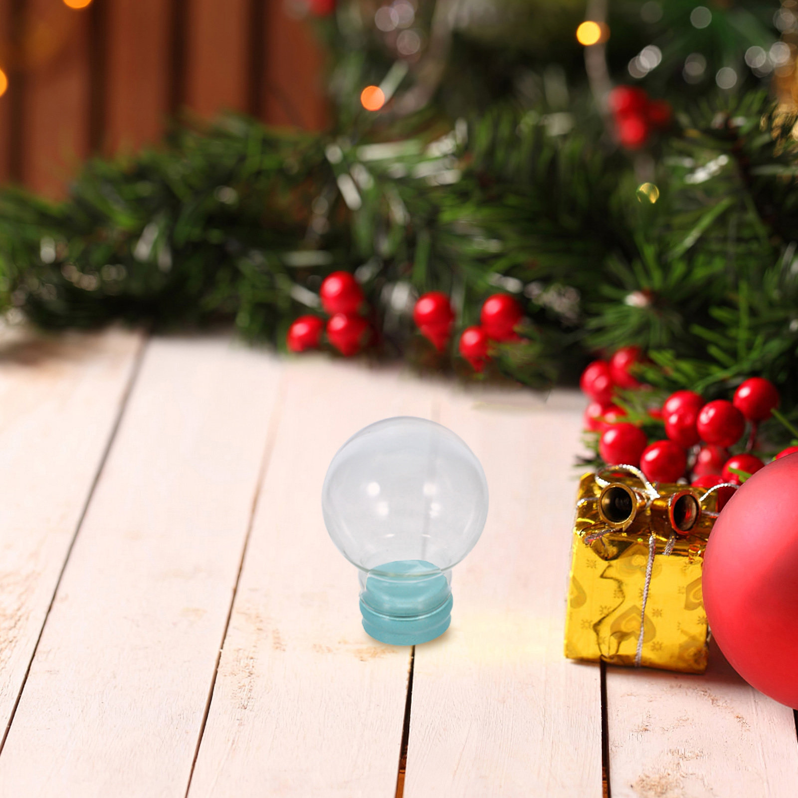 2Pcs Empty Snow Globe Jars Cle - Plastic Dome Clear recension och pris