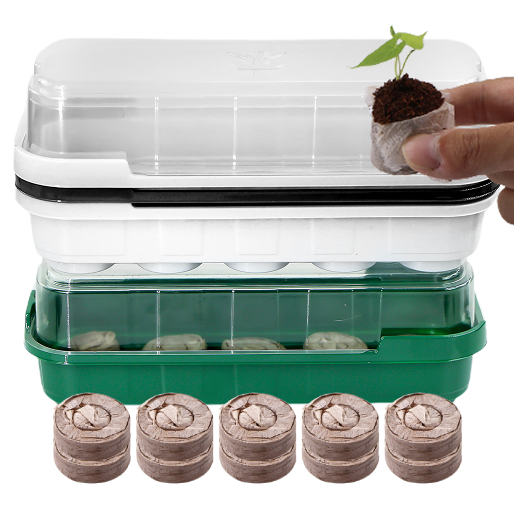10 Cells Seedling Trays Germin - Peat Pellet Tray recension och pris