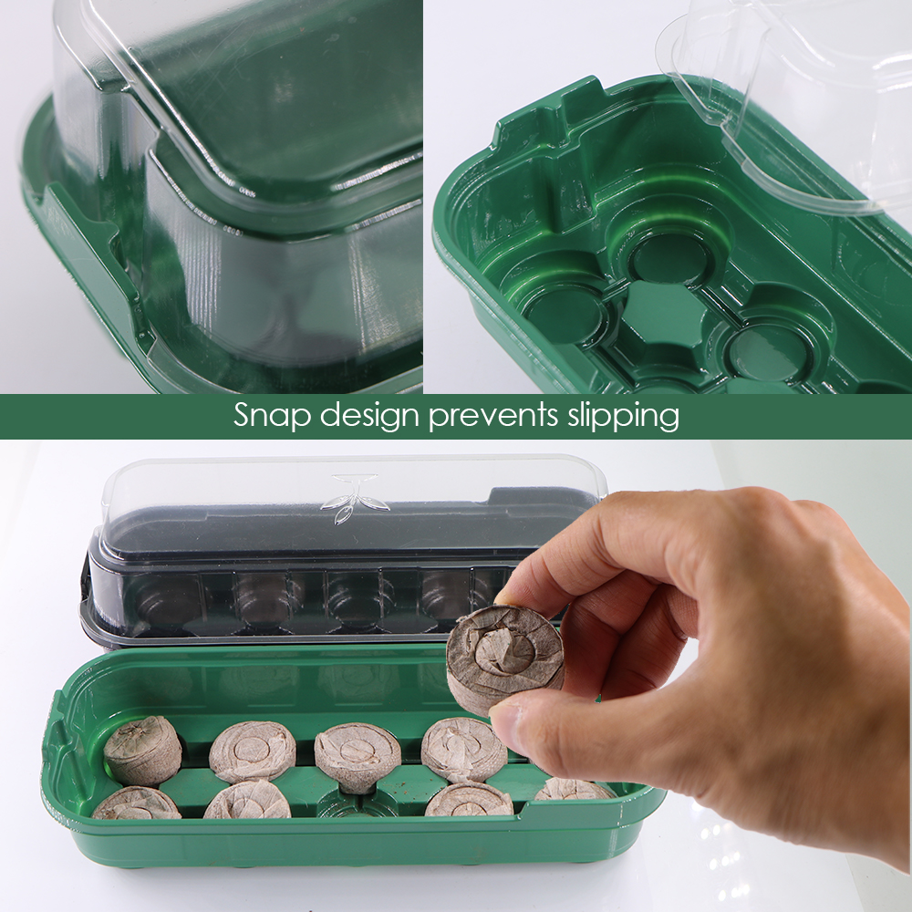 10 Cells Seedling Trays Germin - Peat Pellet Tray recension och pris