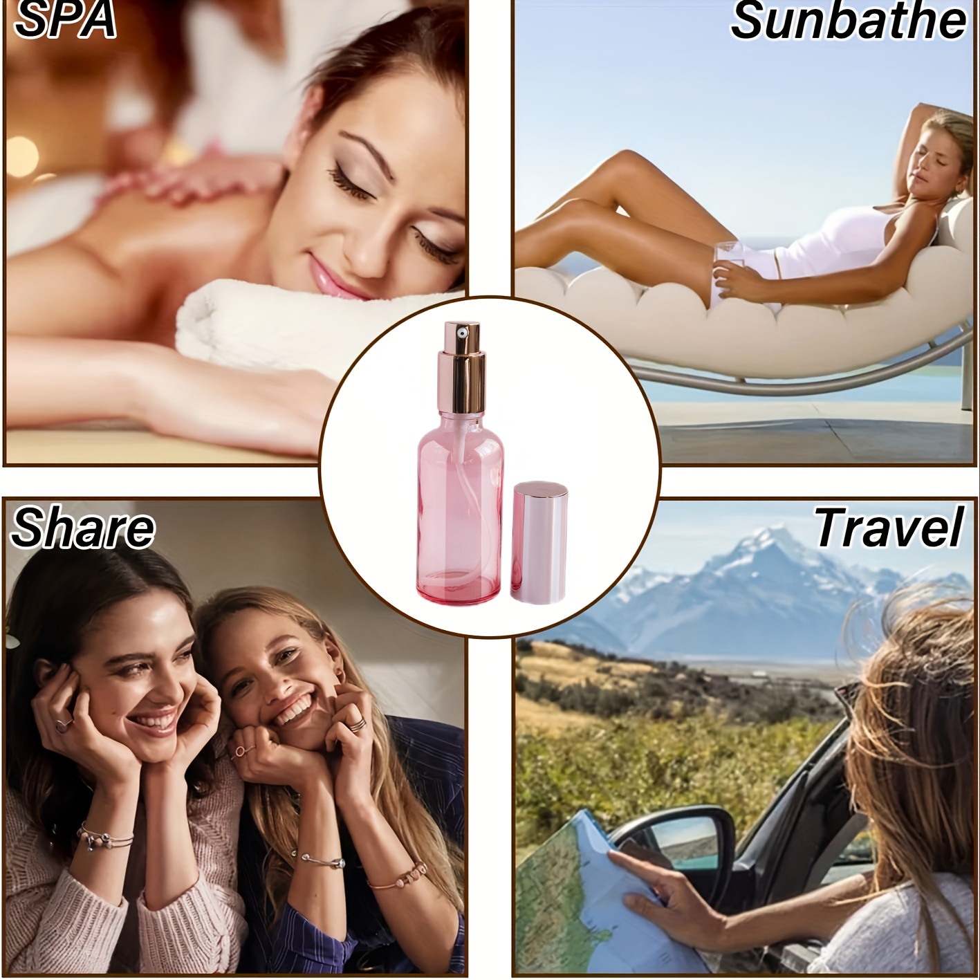 1Pcs 10-100ml Pink Spray Bottl - Misting Bottle Fine recension och pris