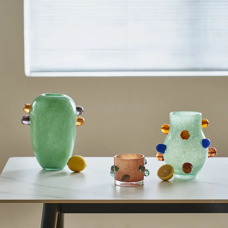 Colorful Round Bead Glass Vase - Propagation Station Vase recension och pris