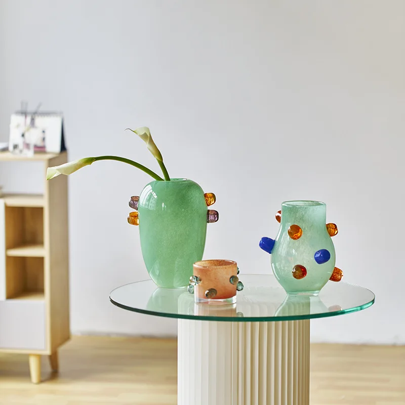 Colorful Round Bead Glass Vase - Propagation Station Vase recension och pris